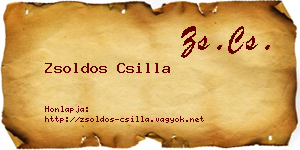 Zsoldos Csilla névjegykártya